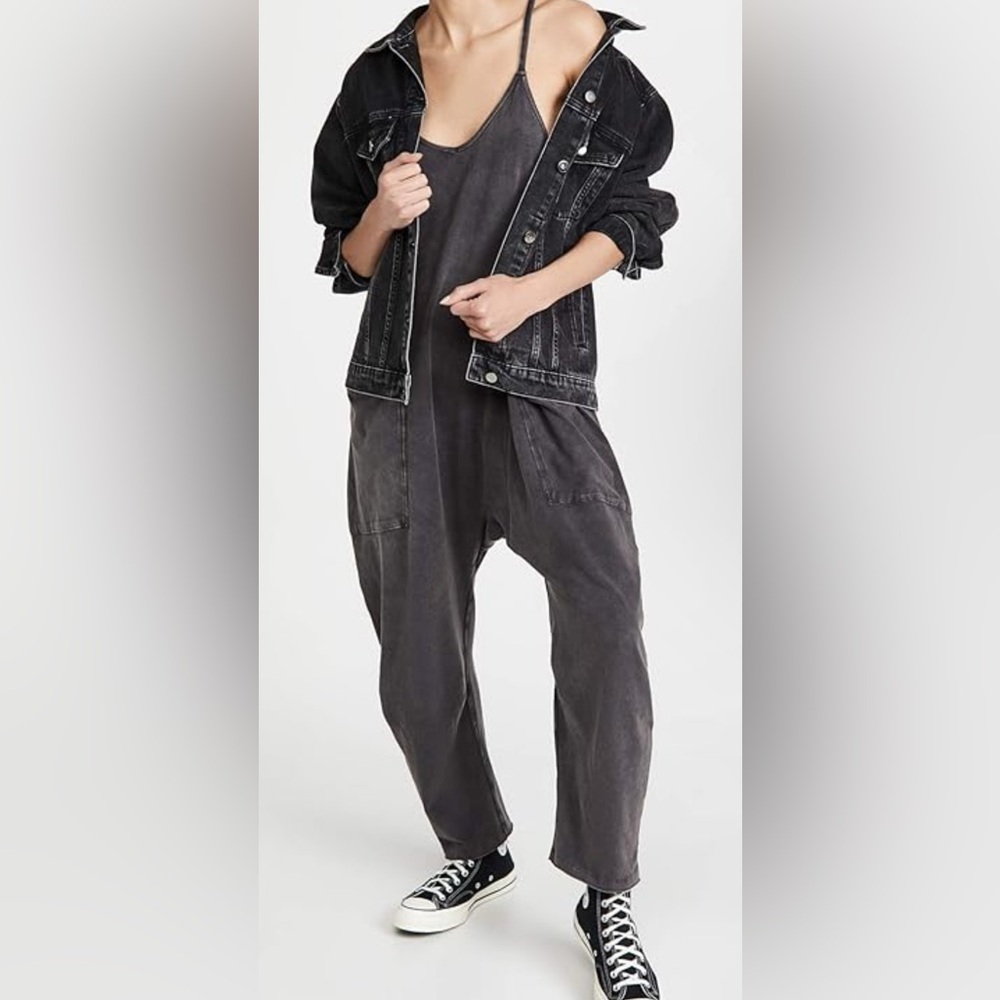 Free People Movement Hot Shot Romper Jumper BlackWashed SZ XS,MED, LG NWOT - Picture 7 of 9